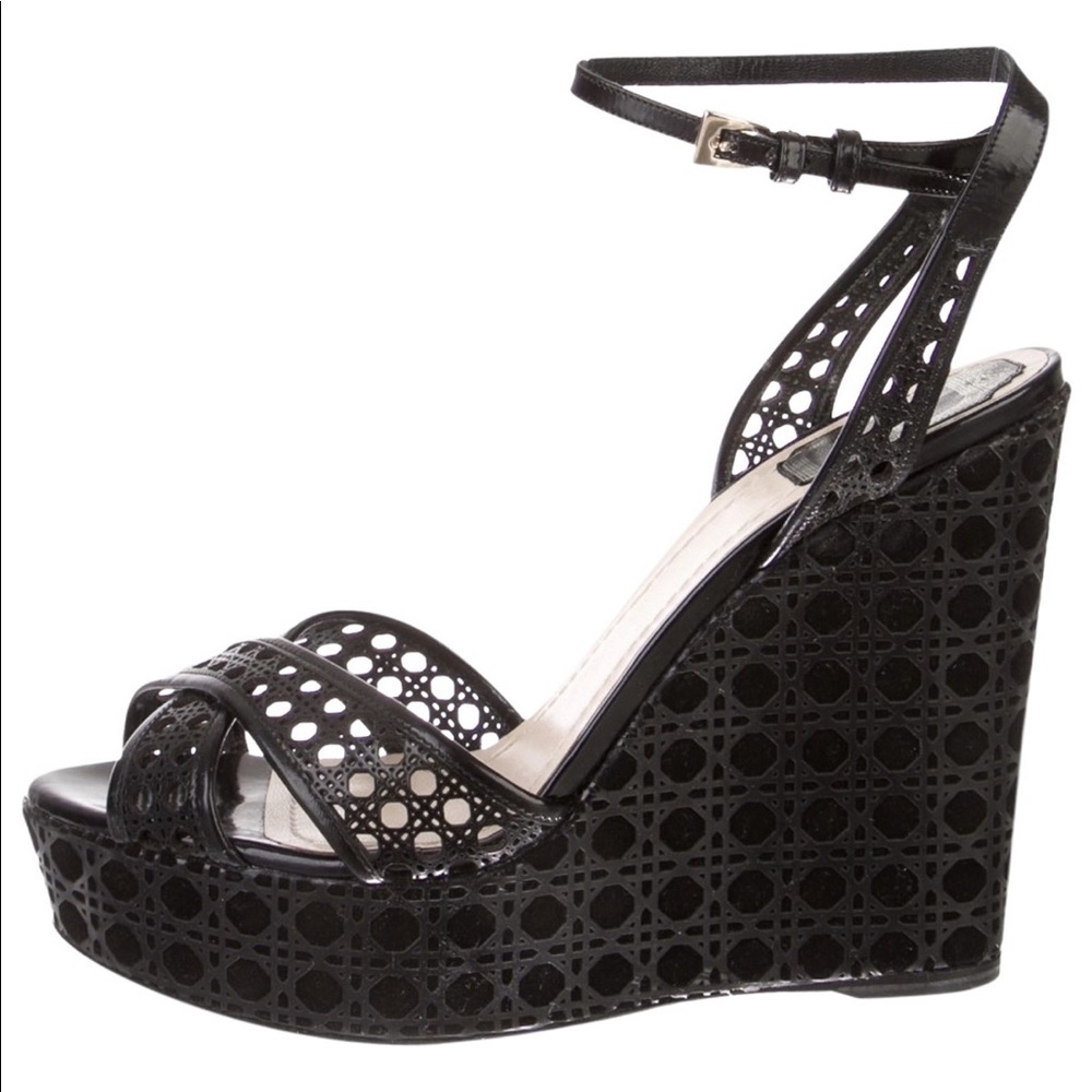 Black Dior Wedges size 40